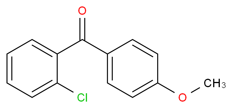 (2-chlorophenyl)(4-methoxyphenyl)methanone_分子结构_CAS_)
