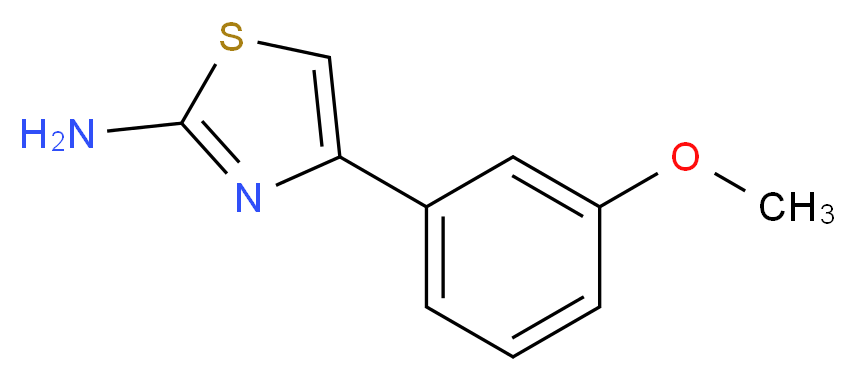 4-(3-methoxyphenyl)-1,3-thiazol-2-amine_分子结构_CAS_)