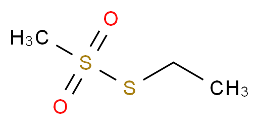 (methanesulfonylsulfanyl)ethane_分子结构_CAS_2043-76-7