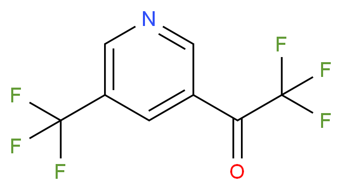 2,2,2-trifluoro-1-(5-(trifluoromethyl)pyridin-3-yl)ethanone_分子结构_CAS_1060802-00-7)