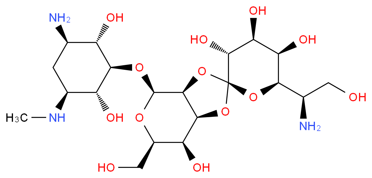 潮霉素 B 溶液 来源于吸水链霉菌_分子结构_CAS_31282-04-9)