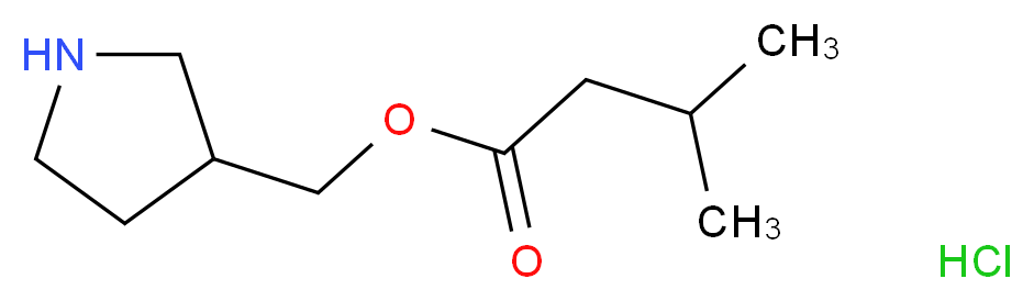 3-Pyrrolidinylmethyl 3-methylbutanoate hydrochloride_分子结构_CAS_)