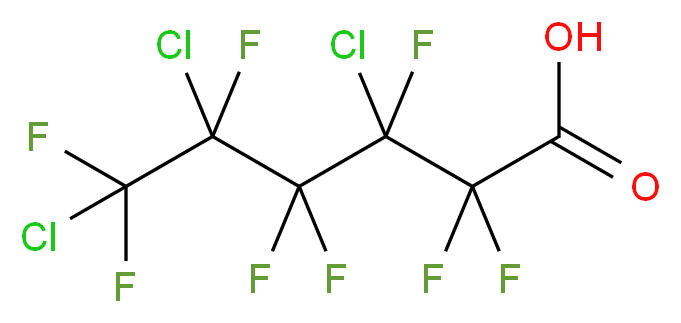 3,5,6-trichloro-2,2,3,4,4,5,6,6-octafluorohexanoic acid_分子结构_CAS_2106-54-9