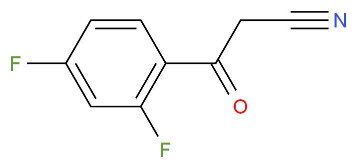 2,4-Difluorobenzoylacetonitrile_分子结构_CAS_)