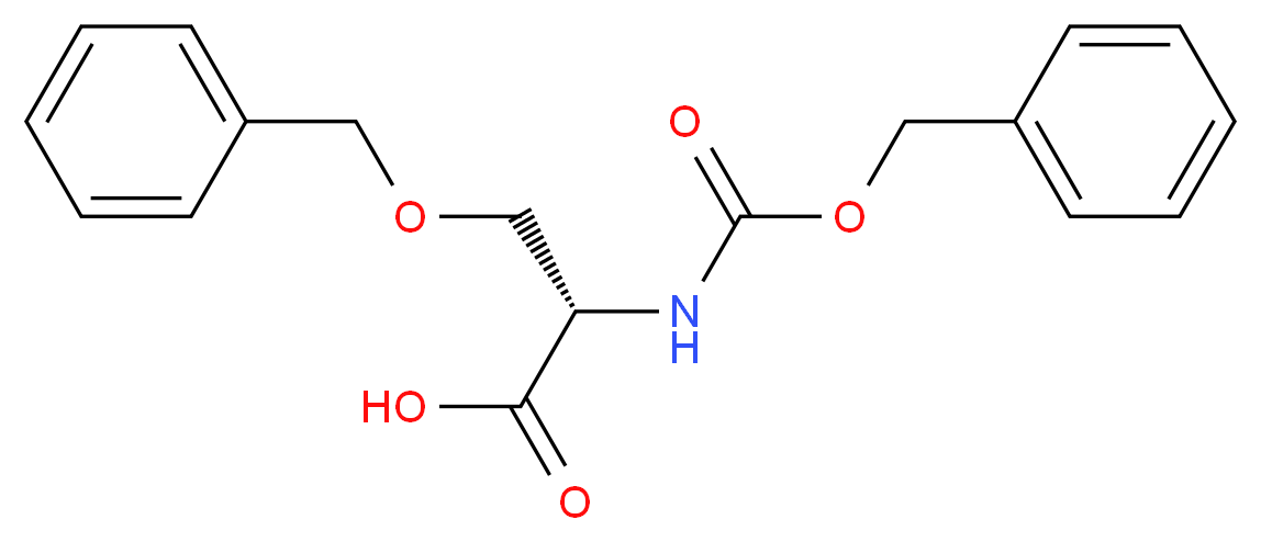 (2S)-3-(benzyloxy)-2-{[(benzyloxy)carbonyl]amino}propanoic acid_分子结构_CAS_20806-43-3