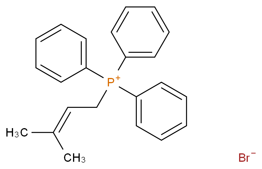 (3-methylbut-2-en-1-yl)triphenylphosphanium bromide_分子结构_CAS_1530-34-3