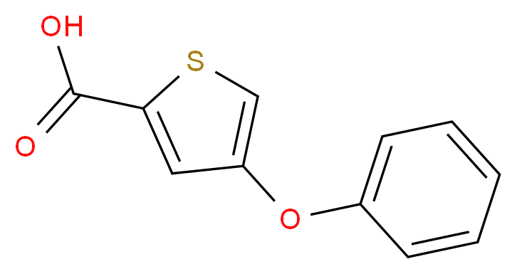4-Phenoxythiophene-2-carboxylic acid 95%_分子结构_CAS_)