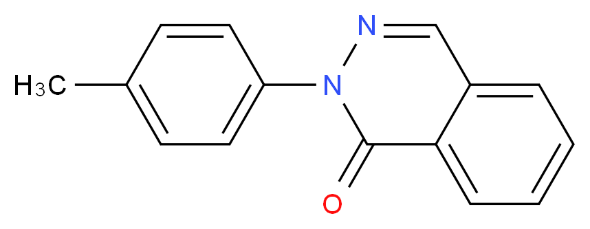 (4-甲基苯基)-1-(2H)-酞嗪酮_分子结构_CAS_51334-85-1)