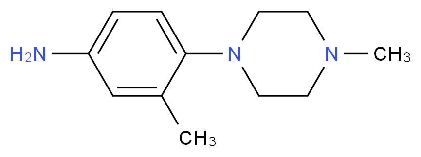 3-Methyl-4-(4-methyl-1-piperazinyl)aniline_分子结构_CAS_681004-50-2)