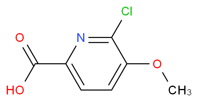 6-chloro-5-methoxy-2-pyridinecarboxylic acid_分子结构_CAS_112750-30-8)