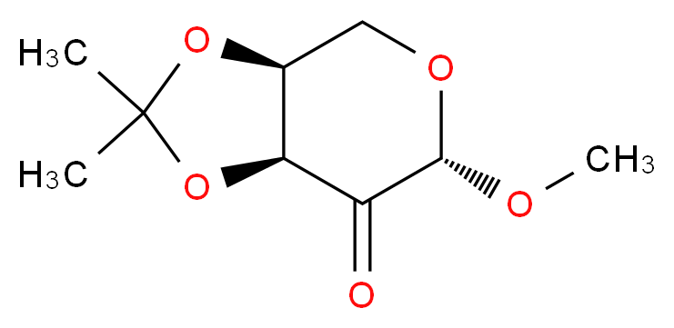 Methyl 3,4-O-Isopropylidene-β-L-erythro-pentopyranosid-2-ulose_分子结构_CAS_4096-62-2)