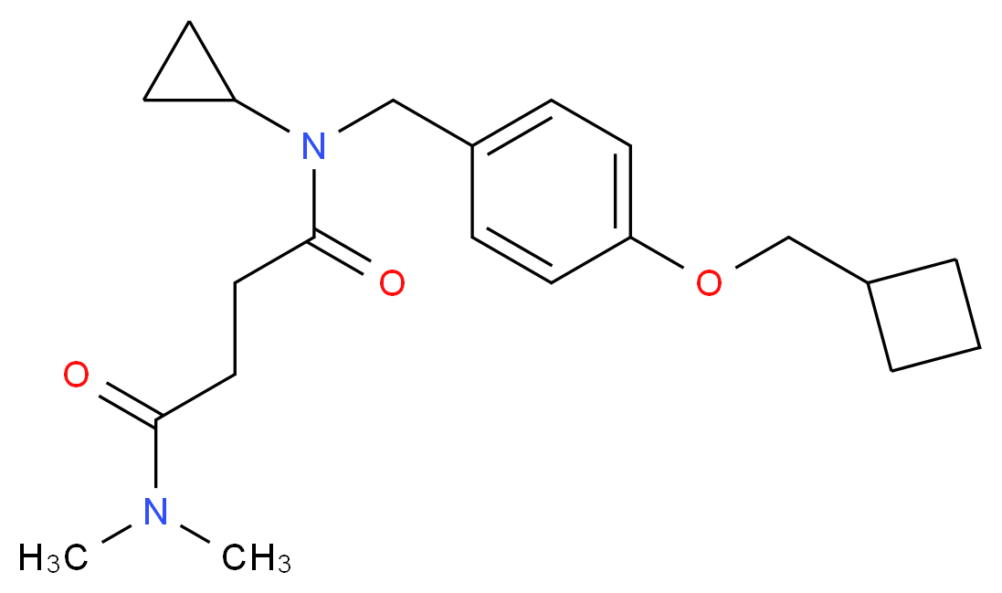 N-[4-(cyclobutylmethoxy)benzyl]-N-cyclopropyl-N',N'-dimethylsuccinamide_分子结构_CAS_)