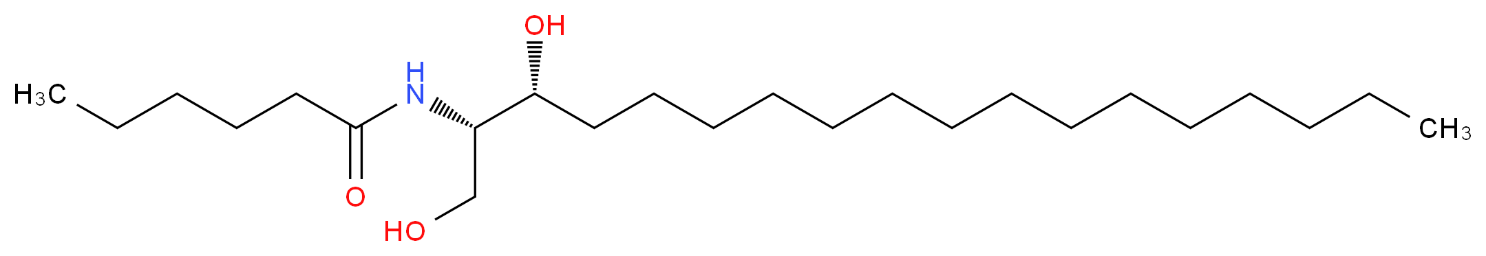 C6 Dihydroceramide [N-Hexanoylsphinganine]_分子结构_CAS_171039-13-7)