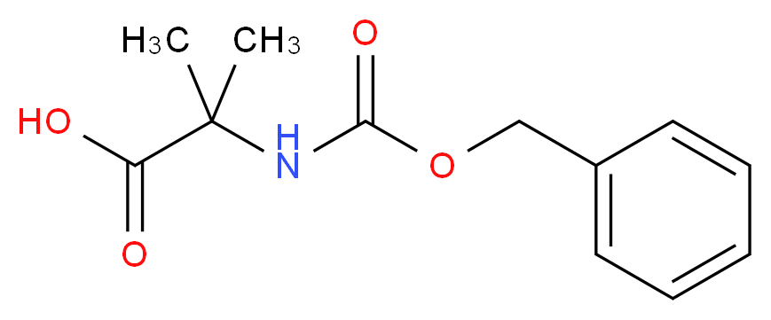 2-(((Benzyloxy)carbonyl)aMino)-2-Methylpropanoic acid_分子结构_CAS_15030-72-5)