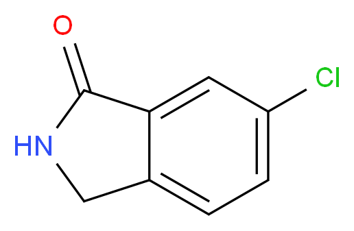 6-chloro-2,3-dihydro-1H-isoindol-1-one_分子结构_CAS_58083-59-3
