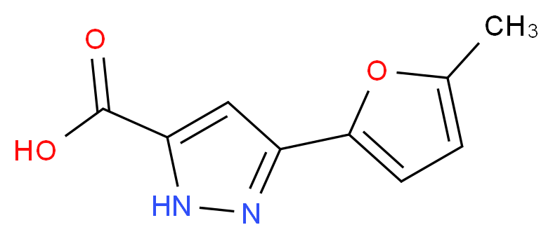 3-(5-methylfuran-2-yl)-1H-pyrazole-5-carboxylic acid_分子结构_CAS_)