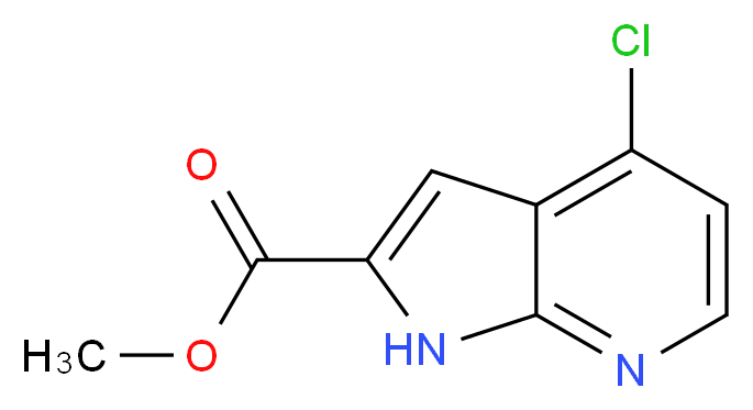 Methyl 4-chloro-1H-pyrrolo[2,3-b]pyridine-2-carboxylate_分子结构_CAS_871583-23-2)