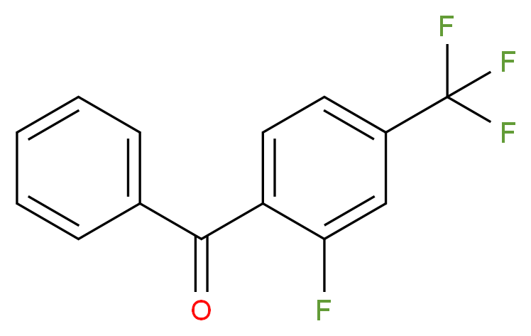 [2-fluoro-4-(trifluoromethyl)phenyl](phenyl)methanone_分子结构_CAS_207974-08-1