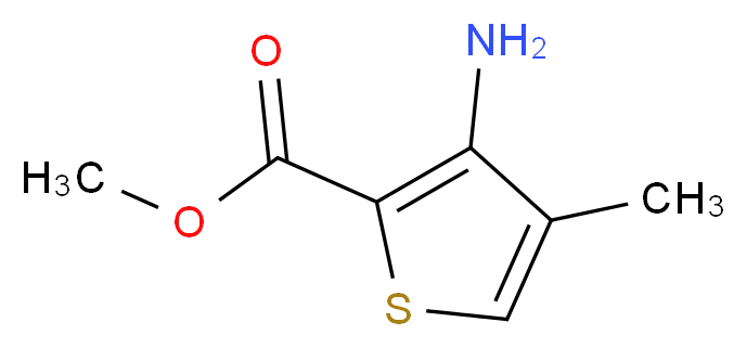 3-氨基-4-甲基噻吩-2-甲酸甲酯_分子结构_CAS_85006-31-1)