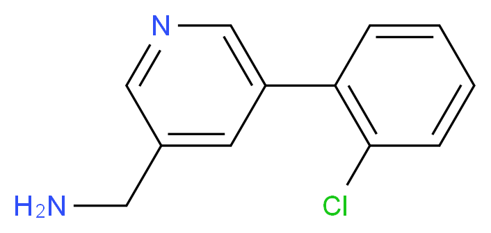 [5-(2-chlorophenyl)pyridin-3-yl]methanamine_分子结构_CAS_1356110-57-0