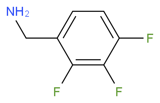 2,3,4-Trifluorobenzyl amine_分子结构_CAS_235088-67-2)