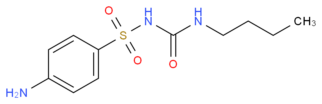 4-amino-N-[(butylamino)carbonyl]benzenesulfonamide_分子结构_CAS_339-43-5)