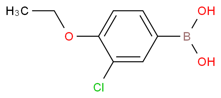 3-氯-4-乙氧基苯硼酸_分子结构_CAS_279261-81-3)