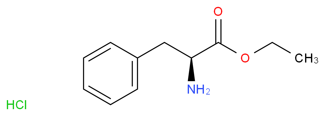 ethyl (2S)-2-amino-3-phenylpropanoate hydrochloride_分子结构_CAS_3182-93-2