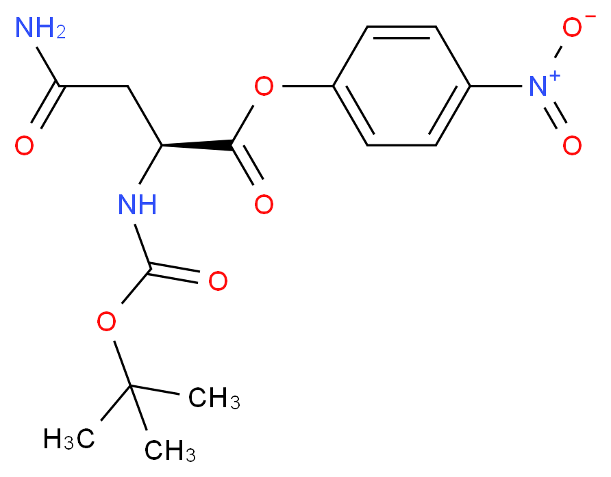 Boc-Asn-ONp_分子结构_CAS_4587-33-1)