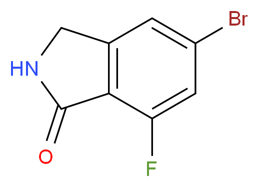 5-bromo-7-fluoroisoindolin-1-one_分子结构_CAS_957346-37-1)