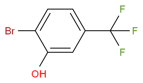 2-bromo-5-(trifluoromethyl)phenol_分子结构_CAS_402-05-1