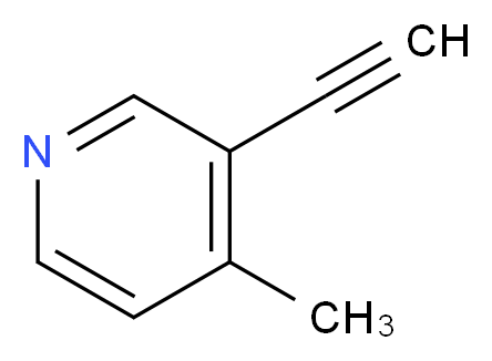 3-ethynyl-4-methylpyridine_分子结构_CAS_30413-62-8)