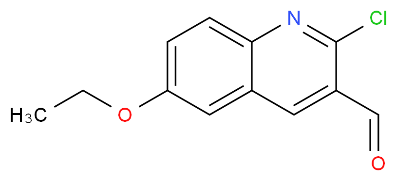 2-chloro-6-ethoxyquinoline-3-carbaldehyde_分子结构_CAS_281208-98-8