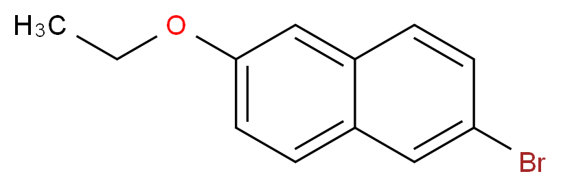 2-bromo-6-ethoxynaphthalene_分子结构_CAS_66217-19-4
