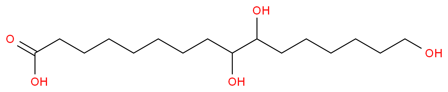 9,10,16-trihydroxyhexadecanoic acid_分子结构_CAS_533-87-9