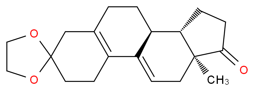 Estra-5(10),9(11)-diene-3,17-dione 3-Ethylene Ketal_分子结构_CAS_5571-36-8)