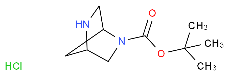 tert-butyl 2,5-diazabicyclo[2.2.1]heptane-2-carboxylate hydrochloride_分子结构_CAS_1211594-57-8)