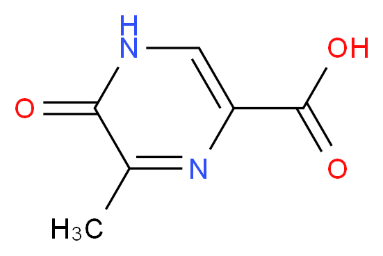 6-methyl-5-oxo-4,5-dihydropyrazine-2-carboxylic acid_分子结构_CAS_77168-83-3