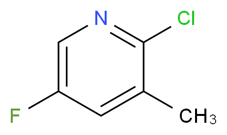 2-Chloro-5-fluoro-3-picoline_分子结构_CAS_38186-84-4)