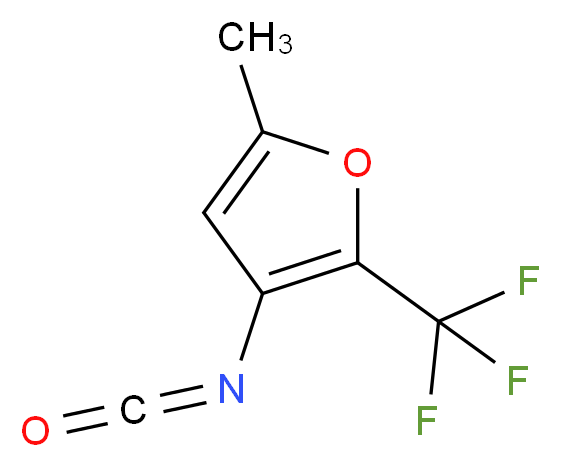 3-isocyanato-5-methyl-2-(trifluoromethyl)furan_分子结构_CAS_306935-03-5