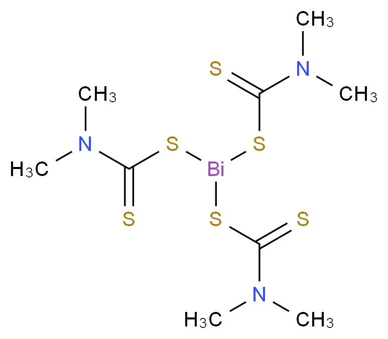 BISMUTH-N,N-DIMETHYLDITHIOCARBAMATE_分子结构_CAS_21260-46-8)