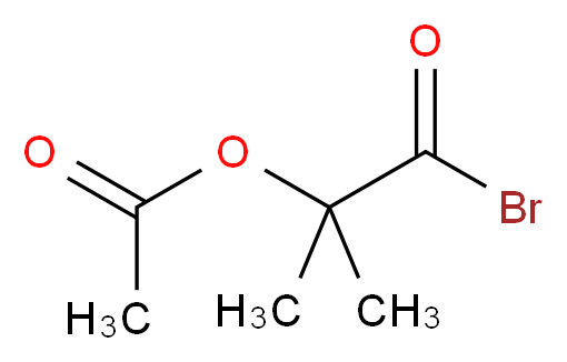 2-乙酸基异丁酰溴_分子结构_CAS_40635-67-4)