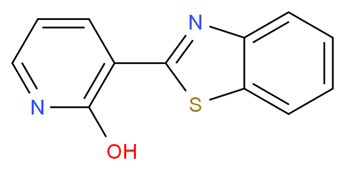 3-(1,3-Benzothiazol-2-yl)-2-pyridinol_分子结构_CAS_)