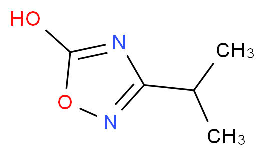 3-(propan-2-yl)-1,2,4-oxadiazol-5-ol_分子结构_CAS_52366-04-8