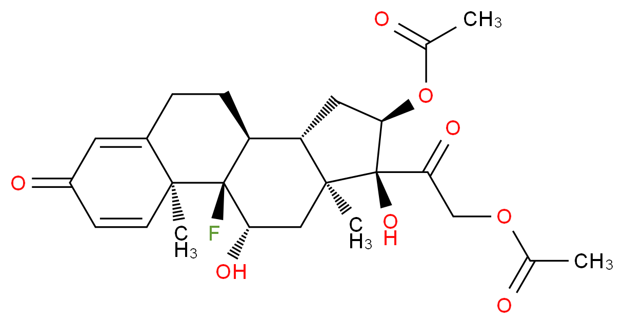 TRIAMCINOLONE DIACETATE_分子结构_CAS_67-78-7)