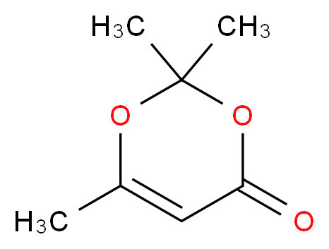 2,2,6-trimethyl-2,4-dihydro-1,3-dioxin-4-one_分子结构_CAS_5394-63-8