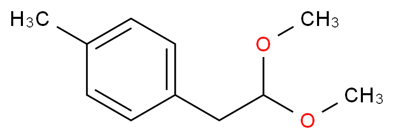 1-(2,2-dimethoxyethyl)-4-methylbenzene_分子结构_CAS_42866-91-1