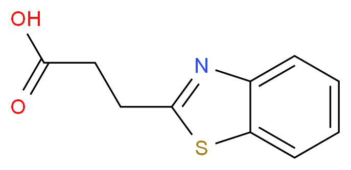 3-(1,3-benzothiazol-2-yl)propanoic acid_分子结构_CAS_29198-86-5