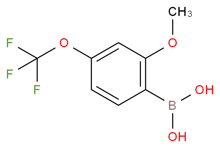 [2-methoxy-4-(trifluoromethoxy)phenyl]boronic acid_分子结构_CAS_355836-10-1