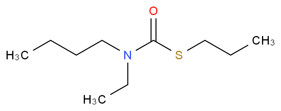 N-butyl-N-ethyl(propylsulfanyl)formamide_分子结构_CAS_1114-71-2